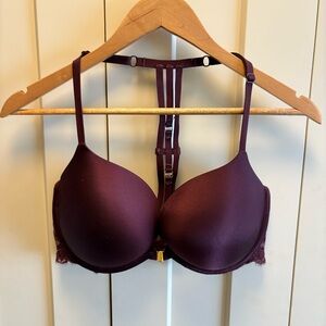 La SENZA Deep Burgundy-Beyond Sexy -Classic Plunge Bra-Size 34DDD
